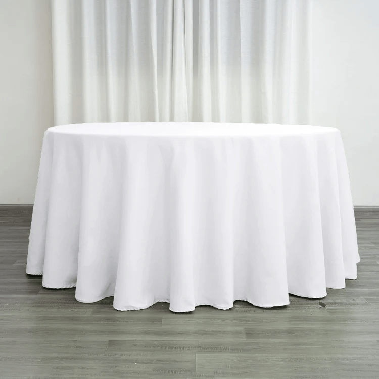 120 White Round Table Linen