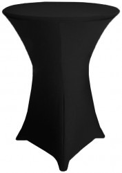 Black 30 Round Cocktail Table Linen