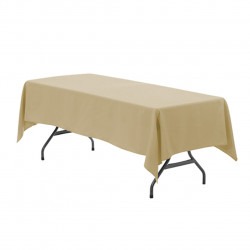 60 x 102 Beige Rectangle Table Linen