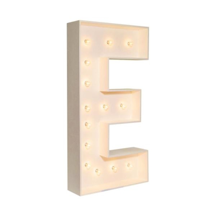 Marquee Letter E