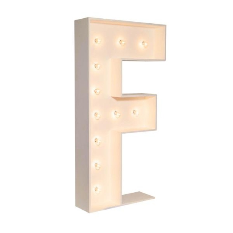 Marquee Letter F