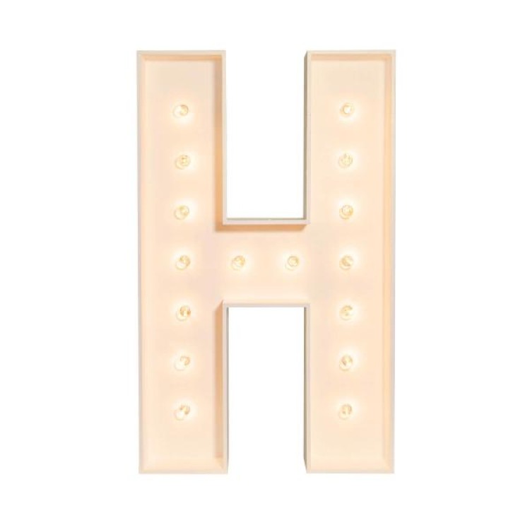 Marquee Letter H