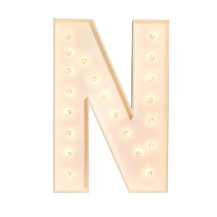 Marquee Letter N