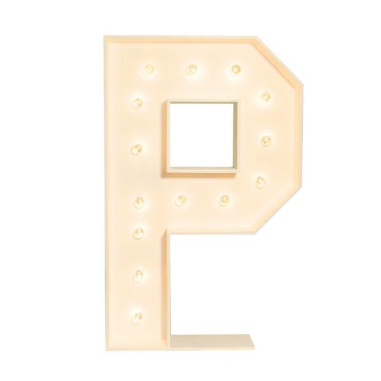 Marquee Letter P