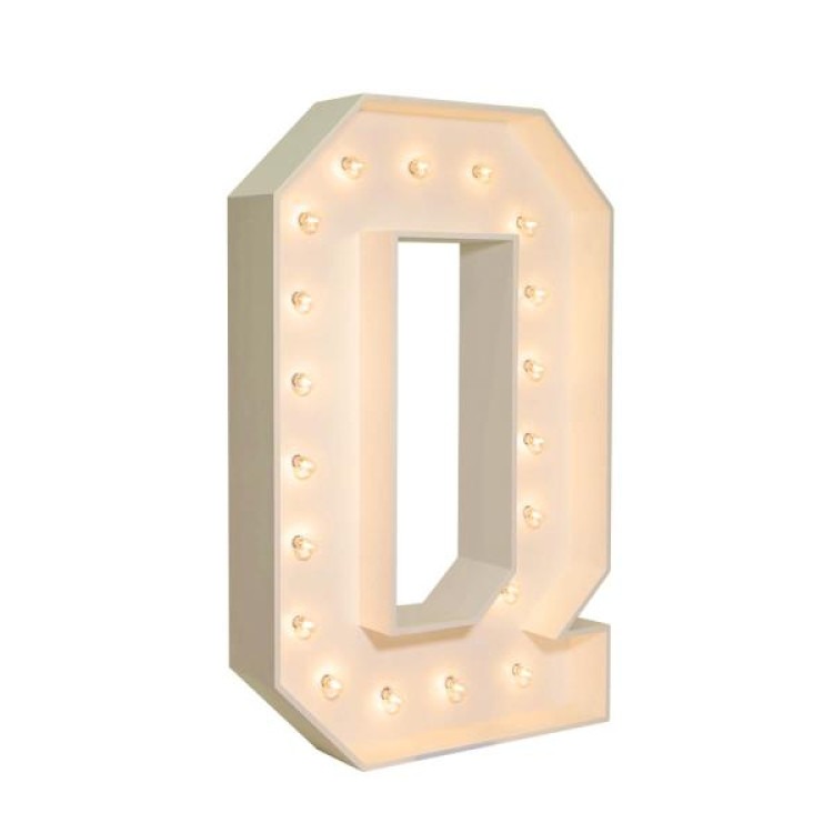 Marquee Letter Q