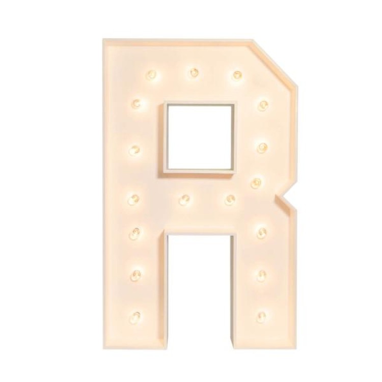 Marquee Letter R