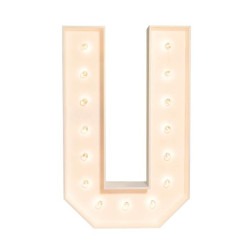 Marquee Letter U