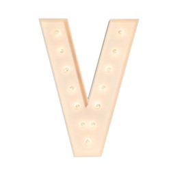 Marquee Letter V