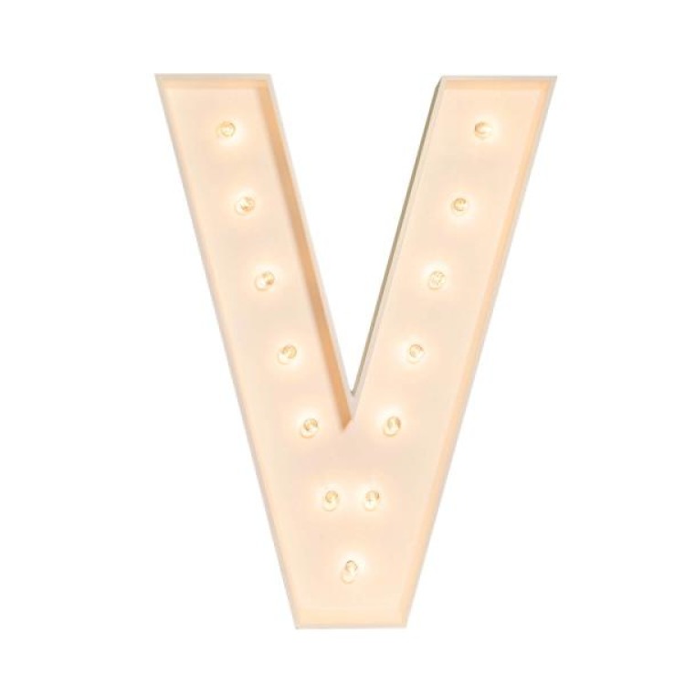 Marquee Letter V