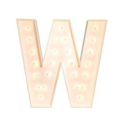 Marquee Letter W