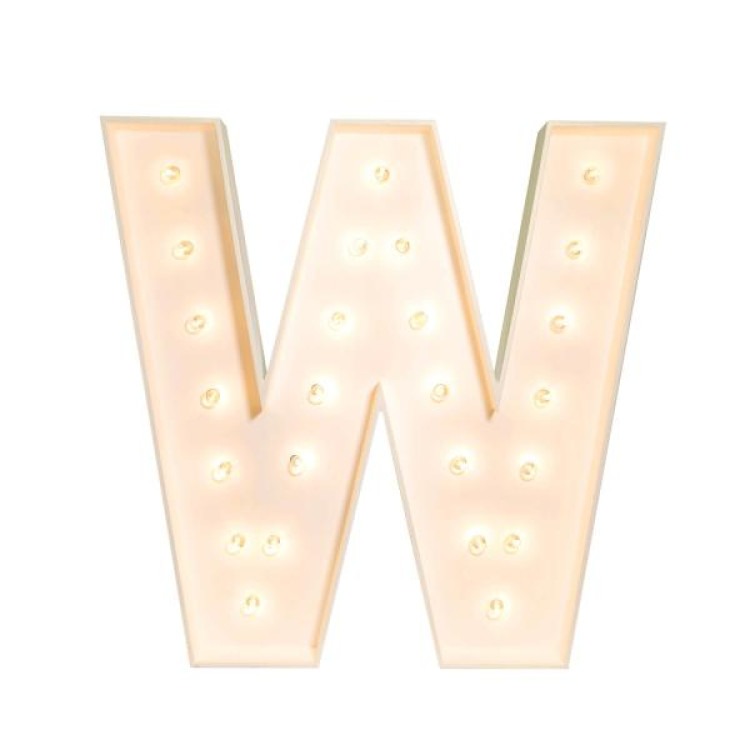 Marquee Letter W