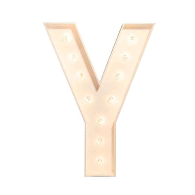 Marquee Letter Y