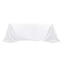 90 x 132 White Rectangle Table Linen