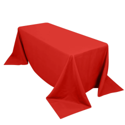 90 x 132 Red Rectangle Table Linen