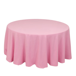 120 Pink Round Table Linen